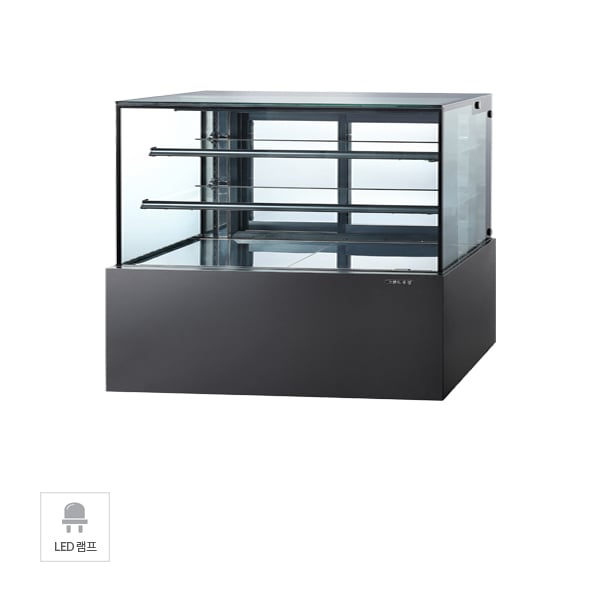 [그랜드우성] 간냉식 제과쇼케이스 1500 사각 뒷문형 3단 (블랙) 렌탈 가격비교