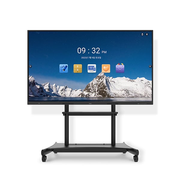 [프리즘코리아] 4K UHD 스마트 안드로이드 9.0 전자칠판 86인치 + 이동형 브라켓 포함 렌탈 가격비교