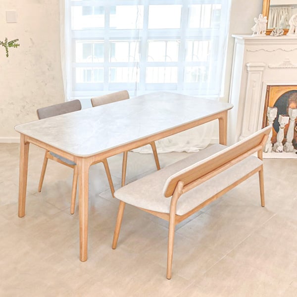 [헨지디자인] 세라토 4인 식탁 벤치형 세트 (의자2+벤치1) 렌탈 가격비교