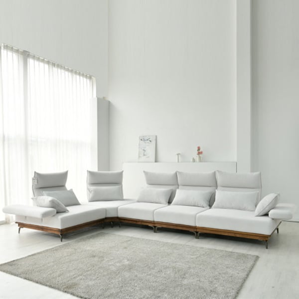 [퍼니챗] 헤라 6인용 코너형 코모도 패브릭 원목 스윙소파 렌탈 가격비교