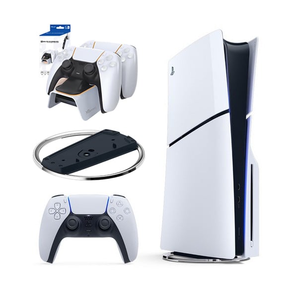 [플스5] 플레이스테이션5 슬림 디스크 에디션 + 수직 받침대 + 겜맥 듀얼 패드 LED 차징 독 렌탈 가격비교 썸네일 4