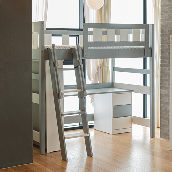 [헨지디자인] 엘리스 원목 벙커형 침대 + 매트리스 + 책장 + 책상&서랍 렌탈 가격비교