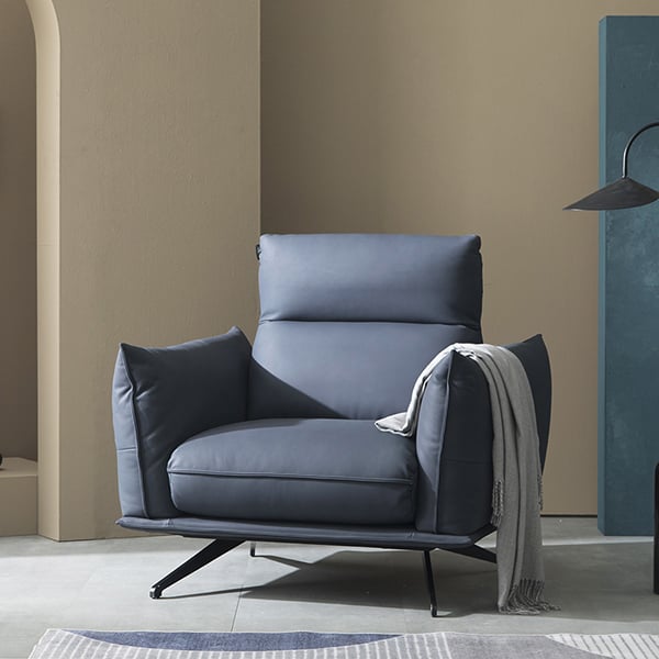 [핸슨소파] 블레드 리클라이너 소파 1인용 (로열블루) 렌탈 가격비교