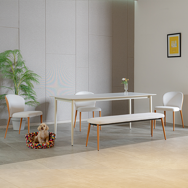 [헨지디자인] 토니 6인 세라믹 식탁 1800 벤치형 세트 (의자3+벤치) 렌탈 가격비교