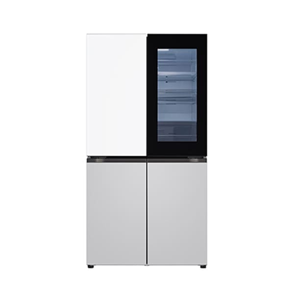 [LG] 디오스 오브제컬렉션 노크온 냉장고 870L (크림 화이트/크림 그레이)