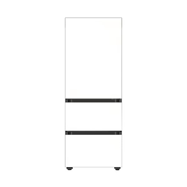 [삼성] 비스포크 김치플러스 3도어 키친핏 김치냉장고 313L (새틴 화이트)