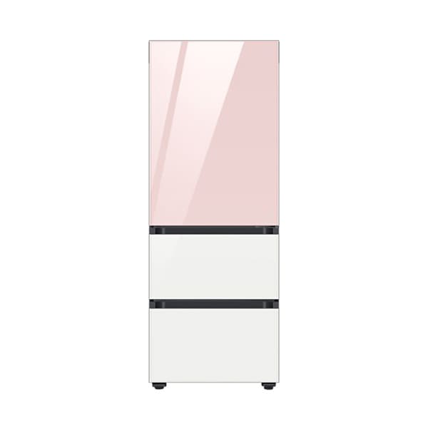 [삼성] 비스포크 김치플러스 3도어 키친핏 김치냉장고 313L (글램 핑크/글램 화이트)