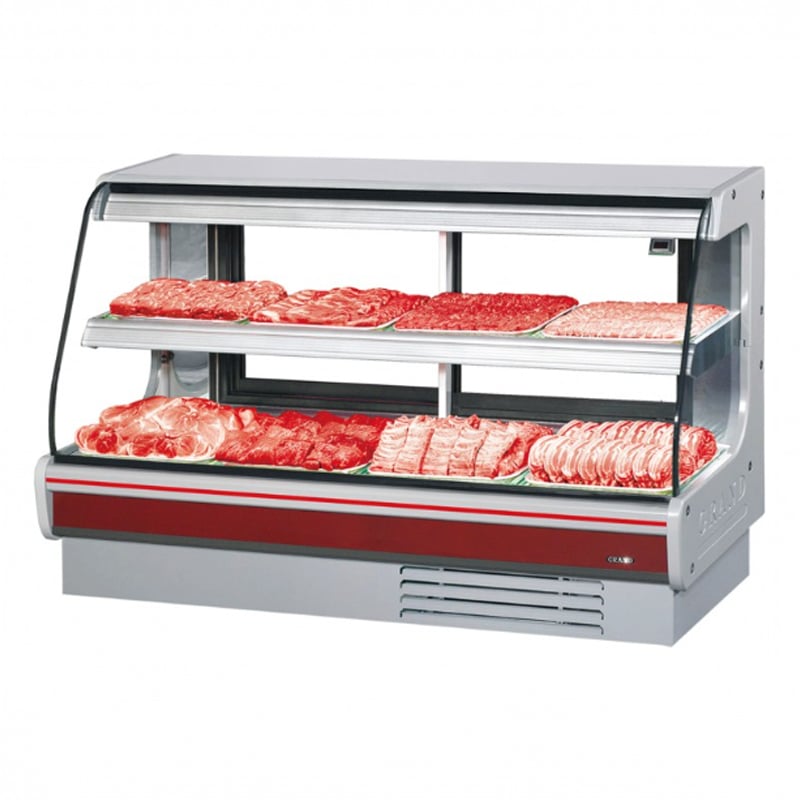 [그랜드우성] 직냉식 일반형 정육 전면유리고정 쇼케이스 2267 렌탈 가격비교