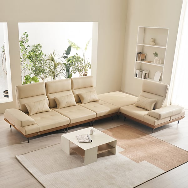 [쉐우드] 마벨 코너형 헤드리프트 기능성 이태리 천연통가죽 스윙소파 8인용 렌탈 가격비교