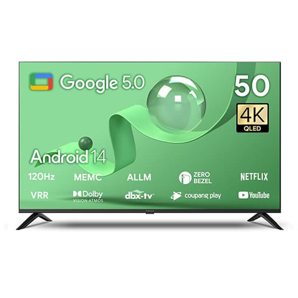 [더함] 스마트 구글 5.0 OS 안드로이드 14 QLED TV 50인치 렌탈 가격비교