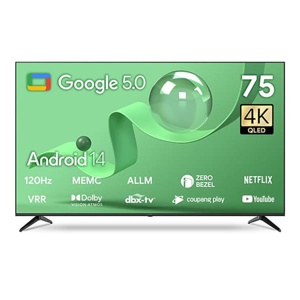 [더함] 스마트 구글 5.0 OS 안드로이드 14 QLED TV 75인치 렌탈 가격비교