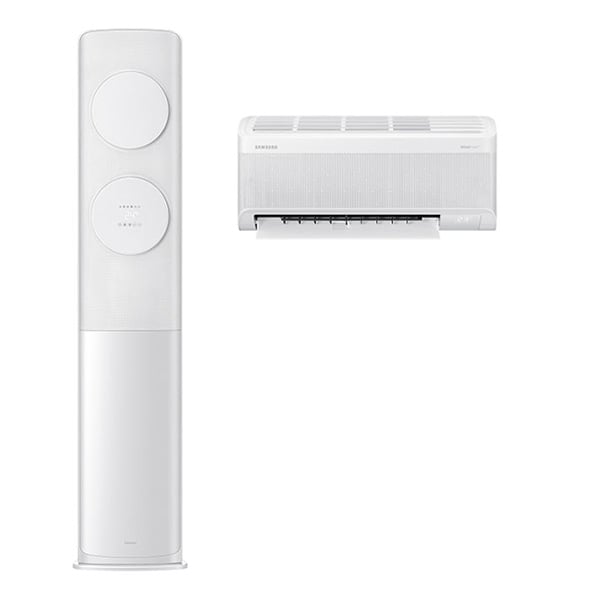 [삼성] 비스포크 AI 2in1 에어컨 19평형+6평형 (메탈 화이트)