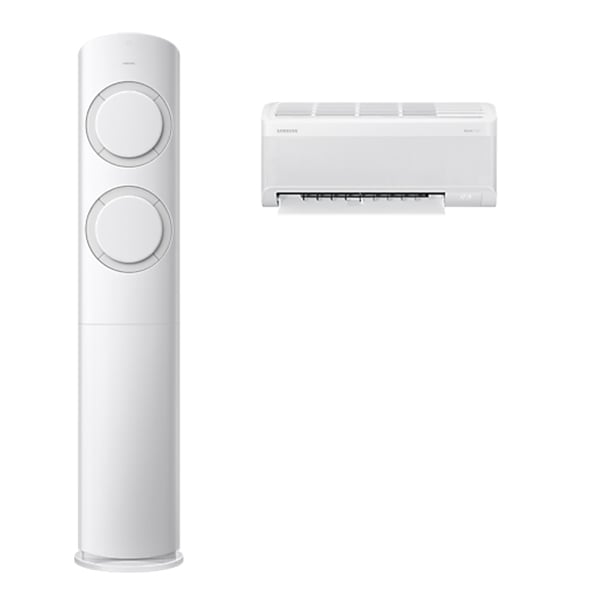 [삼성] 비스포크 AI 2in1 에어컨 19평형+6평형 (메탈 화이트)