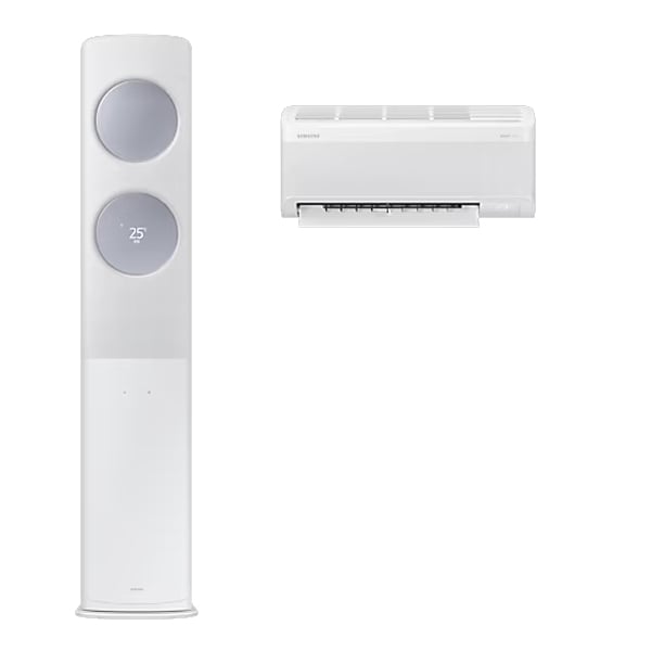 [삼성] 비스포크 AI 무풍 클래식 2in1 에어컨 19평형+6평형 (화이트블루)