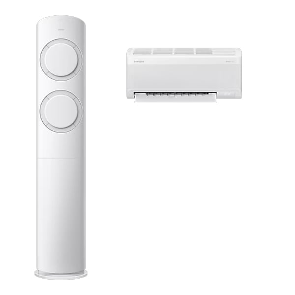 [삼성] AI Q9000 2in1 에어컨 17평형+6평형 (화이트그레이)