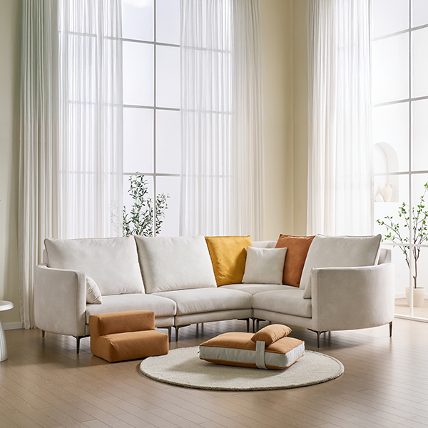 [헨지디자인] 레오 코너형 소파 4인용 세트 (펫 베드+펫 스텝퍼) 렌탈 가격비교