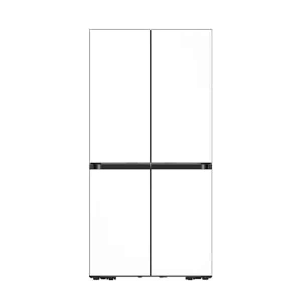 [삼성] 비스포크 AI 하이브리드 4도어 키친핏 냉장고 637L (새틴 화이트)