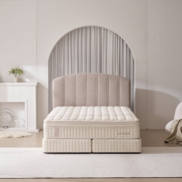 [라클라우드] 라르테 프리미엄 침대 프레임+매트리스 세트 (Q) (그레이) 렌탈 가격비교