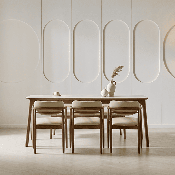 [헨지디자인] 베르나 6인 세라믹 식탁 SET (테이블+의자3+벤치의자) 렌탈 가격비교