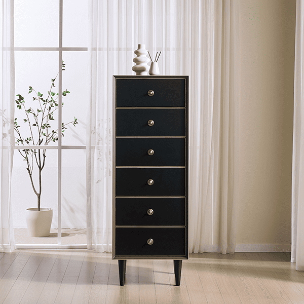 [헨지디자인] 플레르 6단 서랍장 (블랙) 렌탈 가격비교