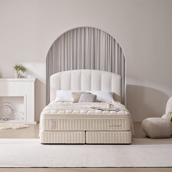 [라클라우드] 라르테 프리미엄 침대 프레임+매트리스 세트 (LK) (아이보리) 렌탈 가격비교