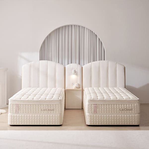[라클라우드] 라르테 프리미엄 침대 프레임+매트리스+패널 세트 (트윈) (아이보리) 렌탈 가격비교