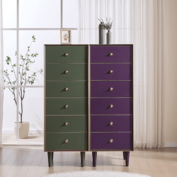 [헨지디자인] 플레르 6단 서랍장 SET (바질+그레이프) 렌탈 가격비교