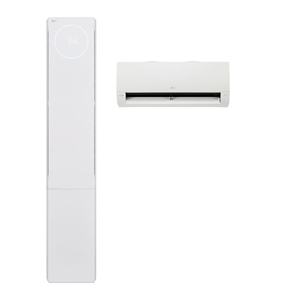 [LG] 휘센 오브제컬렉션 뷰2 1시리즈 2in1 에어컨 18평형+6평형 (에센스 화이트)