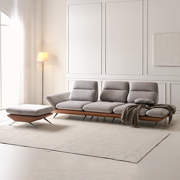 [라클라우드] 프리미엄 안단테 기능성 패브릭 스윙 4인 소파 (라이트 그레이) 렌탈 가격비교