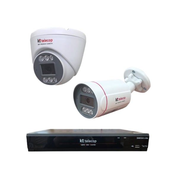 [KT텔레캅] CCTV 500만 화소 카메라 + 4채널 녹화기 DVR 렌탈 가격비교