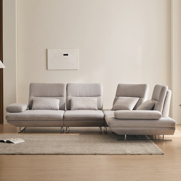 [라클라우드] 그랑블 스윙 기능성 패브릭 4인 코너형 소파 (라이트 그레이) 렌탈 가격비교