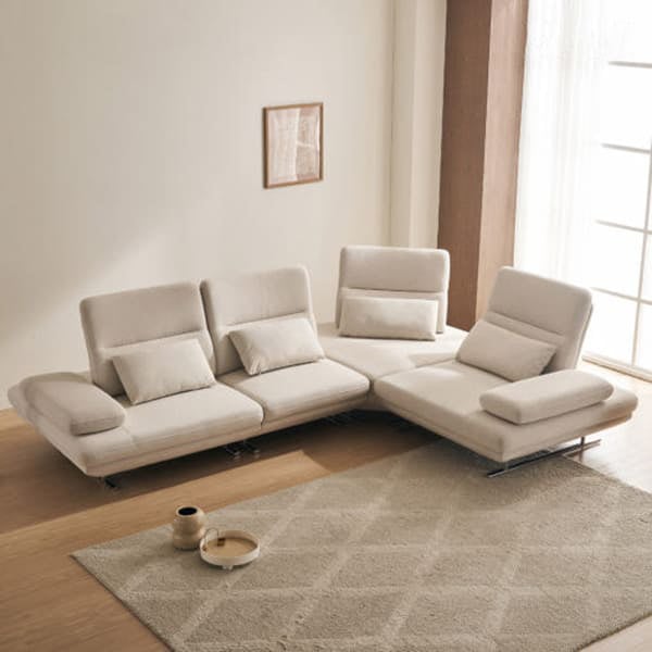 [라클라우드] 그랑블 스윙 기능성 패브릭 4인 코너형 소파 (아이보리) 렌탈 가격비교