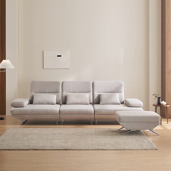 [라클라우드] 그랑블 스윙 기능성 패브릭 소파 4인용 (라이트 그레이) 렌탈 가격비교