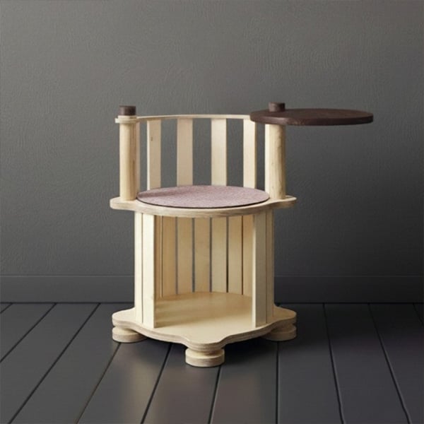 [몽비똥] 프리미엄 원목 반려동물가구 회전테이블의자 렌탈 가격비교