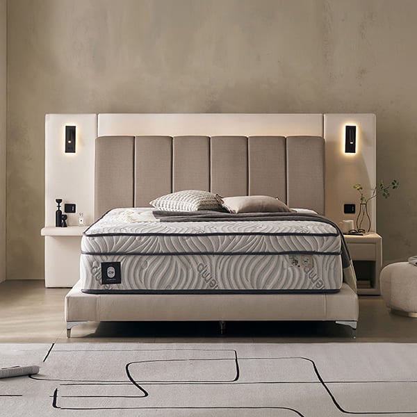 [쉐우드] 드리엘 호텔 평상형 LED 패브릭 침대 프레임 LK + 협탁(택1) 렌탈 가격비교