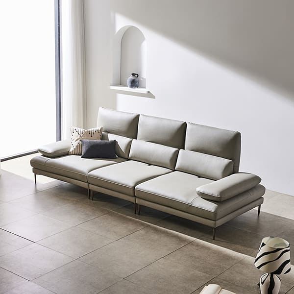 [쉐우드] 아소르 3.5인용 이태리 천연통가죽 기능성 스윙 소파 렌탈 가격비교