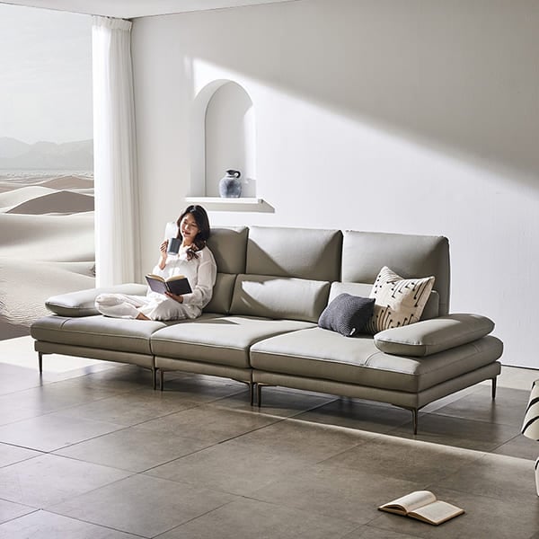 [쉐우드] 아소르 4인용 이태리 천연통가죽 기능성 스윙 소파 렌탈 가격비교