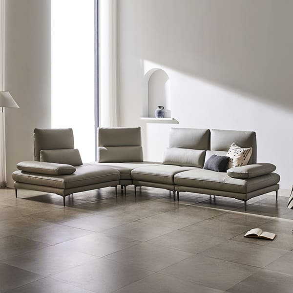 [쉐우드] 아소르 6인용 코너형 이태리 천연통가죽 기능성 스윙 소파 렌탈 가격비교