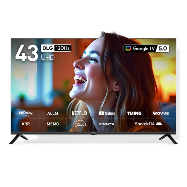 [프리즘코리아] 구글 스마트 QLED TV 43인치 렌탈 가격비교