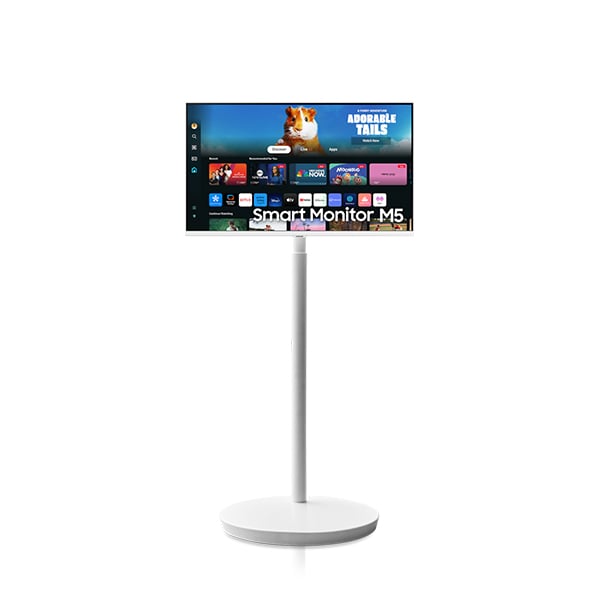 [삼성] M5 스마트 모니터 32인치 (화이트) + 이동형 스탠드 패키지