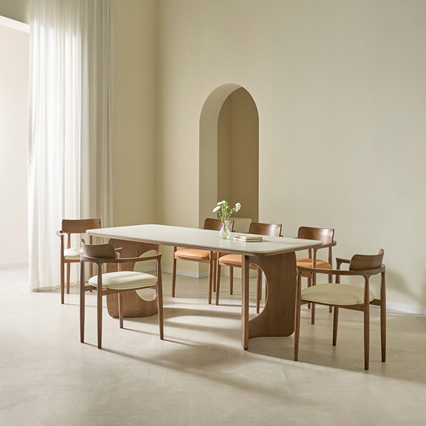 [헨지디자인] 로엔 4인 포세린 식탁 1800 세트 (의자4) 렌탈 가격비교