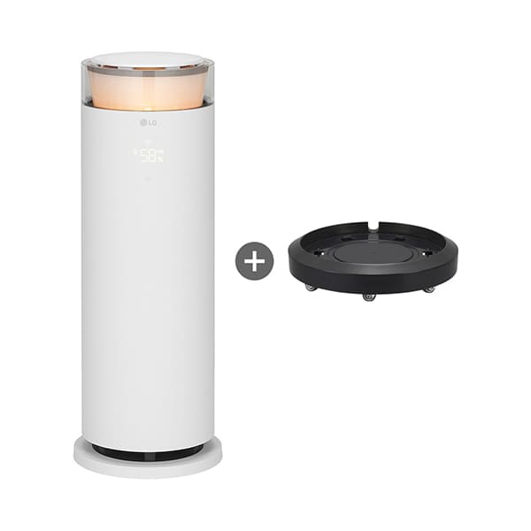 [LG] 퓨리케어 오브제컬렉션 하이드로에센셜 가습기 (에센스 화이트) + 무빙휠