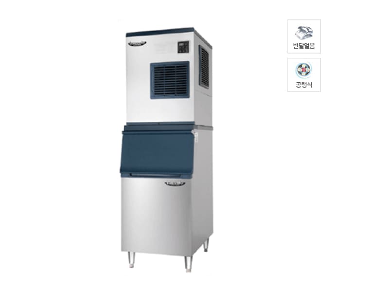 [라셀르] 공랭식 반달얼음 제빙기 244Kg + 저장통 140빈 (모듈러형) 렌탈 가격비교