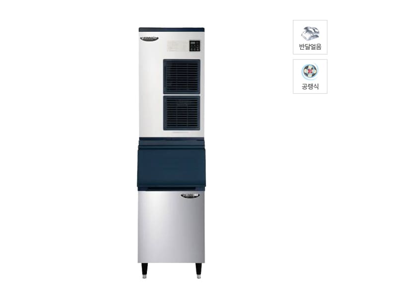 [라셀르] 공랭식 반달얼음 제빙기 331Kg + 저장통 140빈 (모듈러형) 렌탈 가격비교