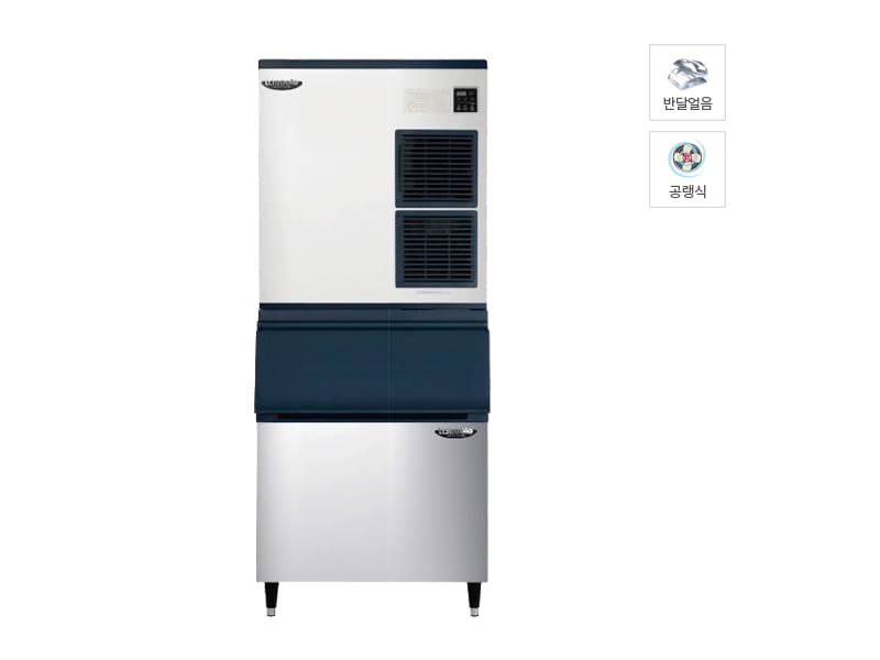 [라셀르] 공랭식 반달얼음 제빙기 450Kg + 저장통 230빈 (모듈러형) 렌탈 가격비교